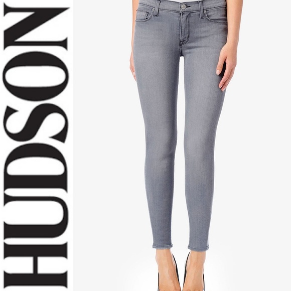 Hudson Jeans Denim - HUDSON Nico Grey Skinny Jeans